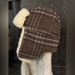 Stetson Wool Blend Trapper Hat Sherpa Lined Aviator Winter XL